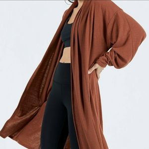 Joah Brown Oversized Cardigan in Rust